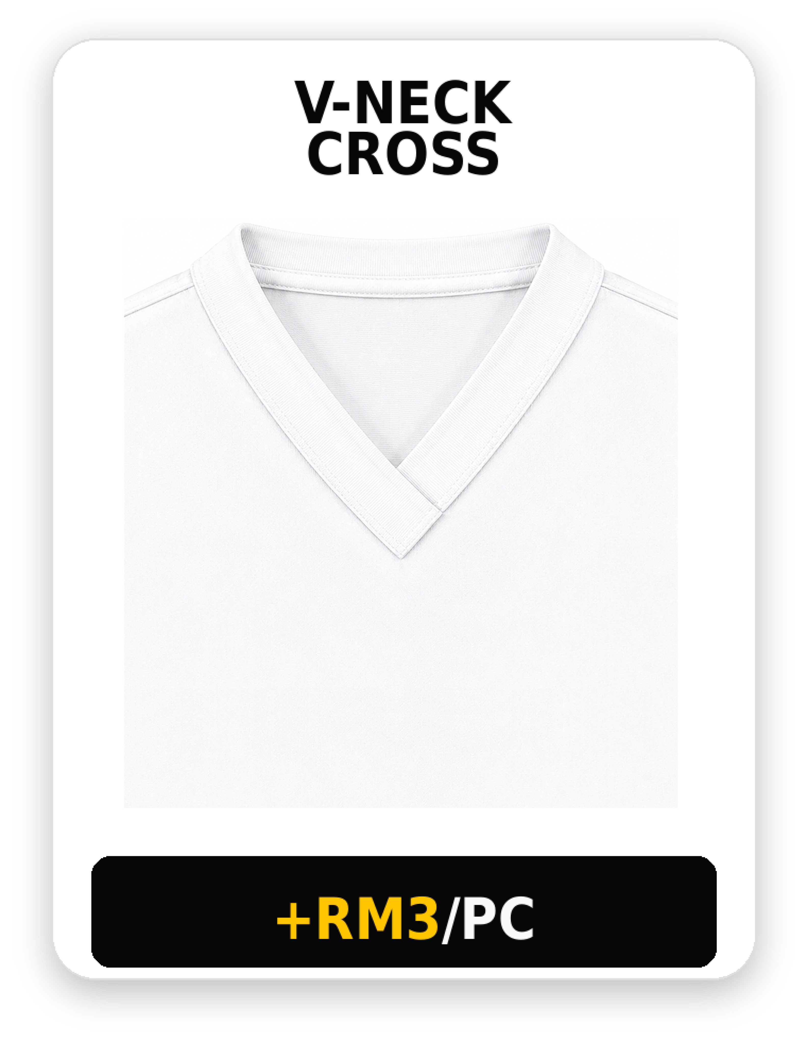 Vneck Cross collar option