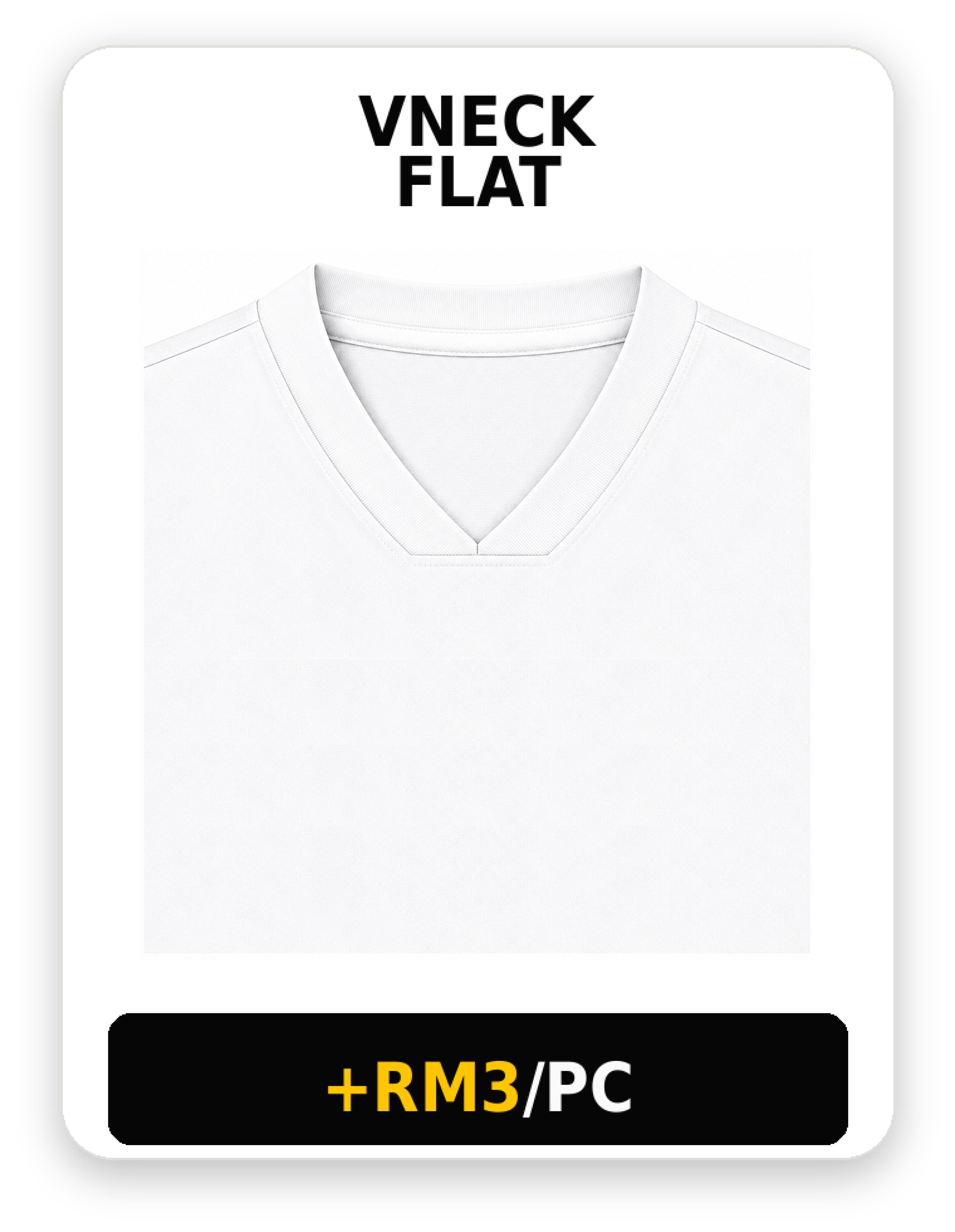 Vneck Flat collar option